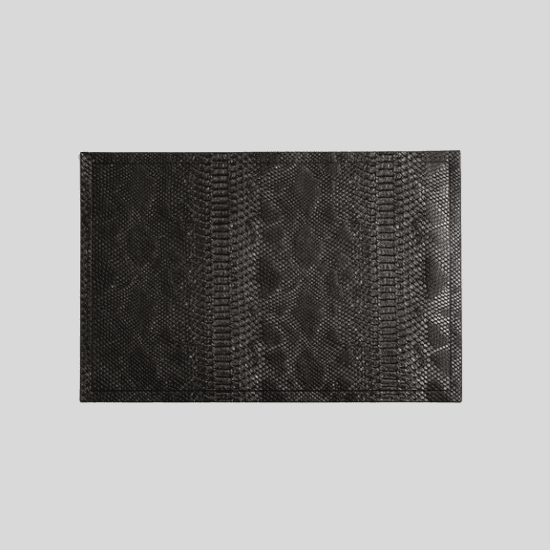 Individual Rectangular De PU Con Tramado Set x 6