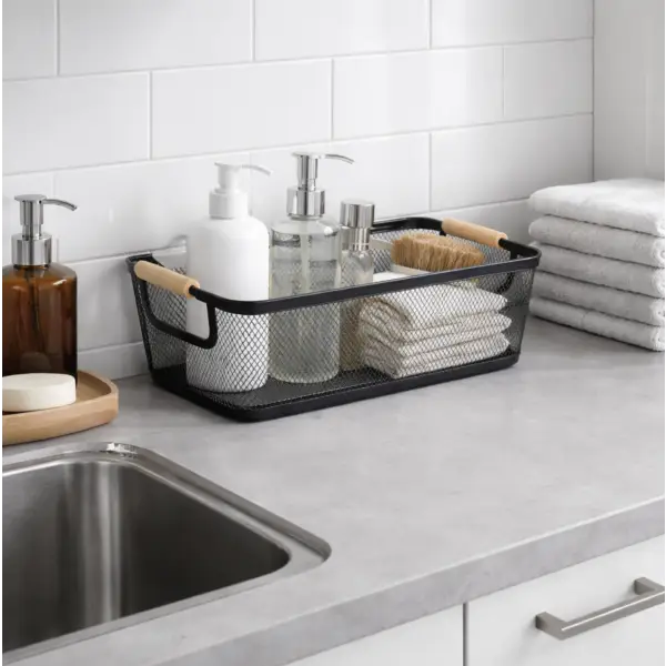 Canasto Metal Con Asa 35x22x16 - Image 2