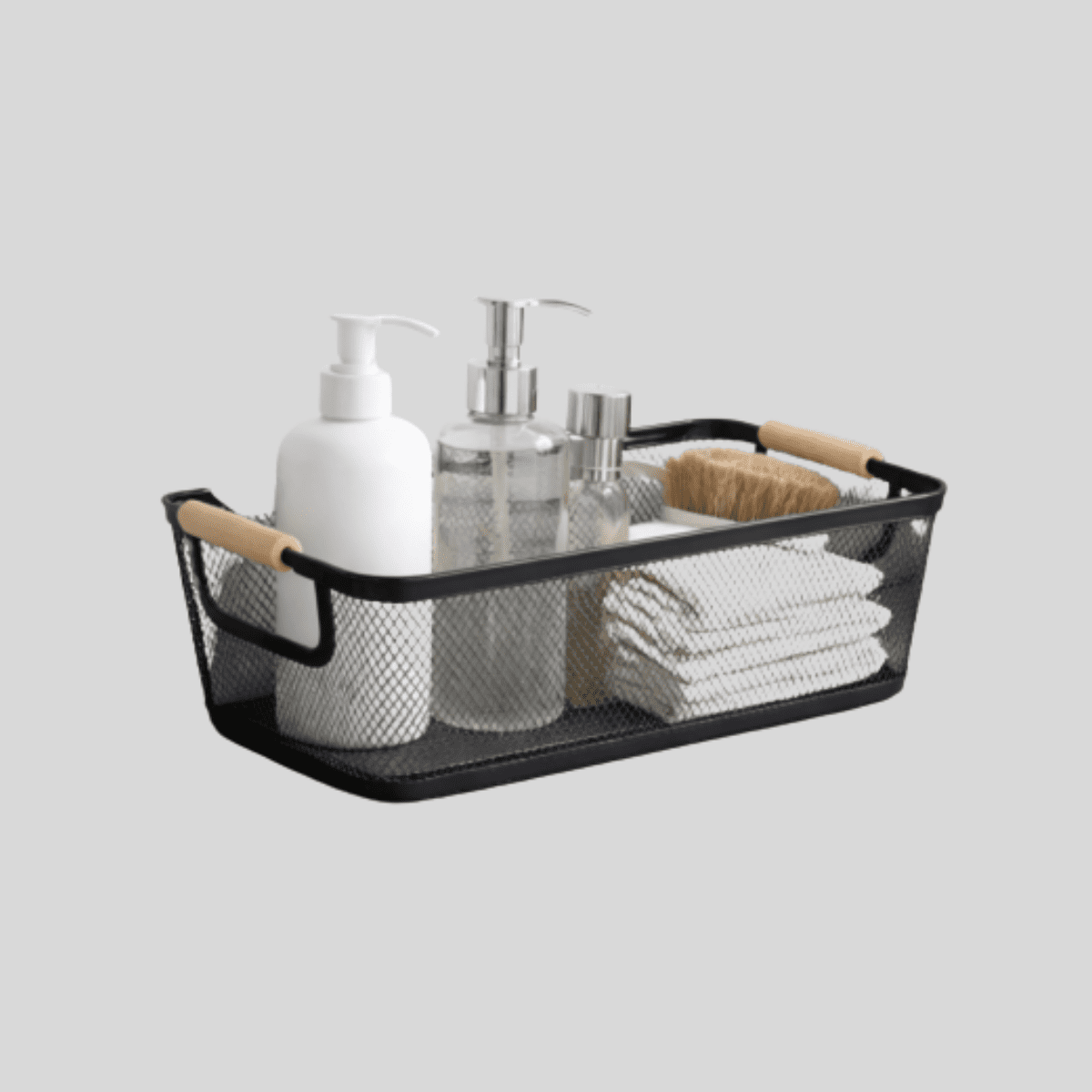 Canasto Metal Con Asa 35x22x16